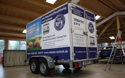 Anhänger Vollflächenverklebt